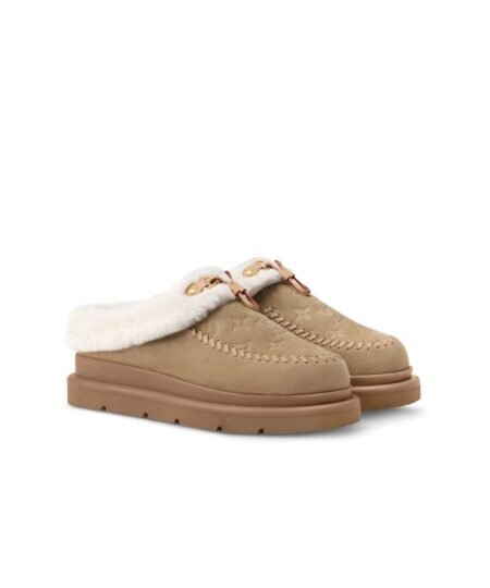 Louis Vuitton Cortina Closed Mule Beige For Women – 1AITIC