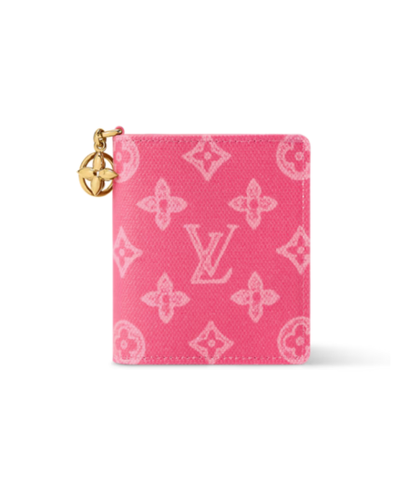Louis Vuitton LV Charms Pocket Wallet Monogram Origine Rose Ruban For Women 3.9in/10cm M27680