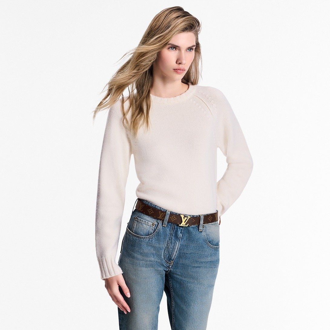 Louis Vuitton LV Initiales 30mm Reversible Belt Black For Women M0565V - Image 2