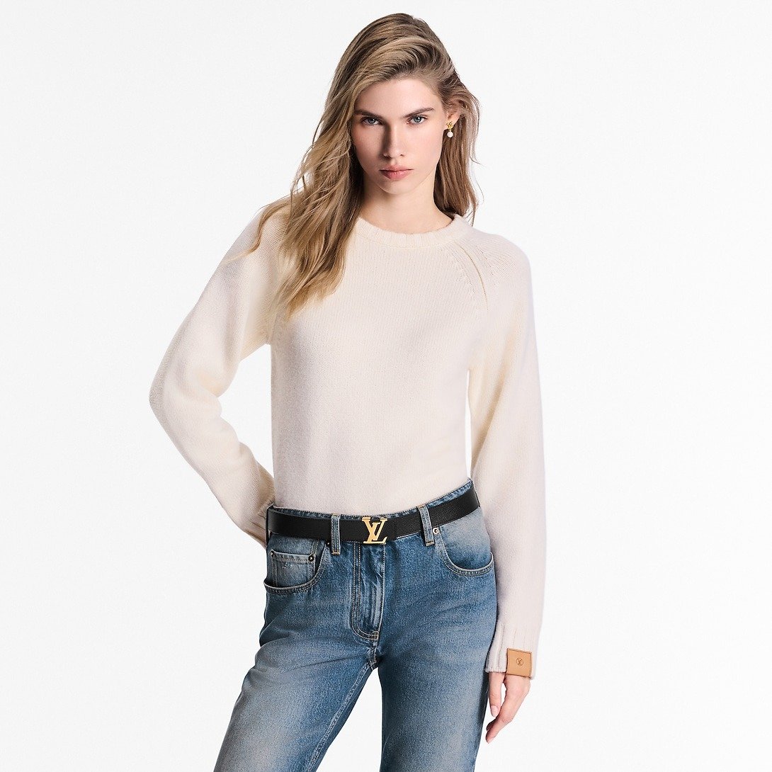 Louis Vuitton LV Initiales 30mm Reversible Belt Black For Women M0565V - Image 3