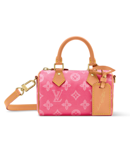 Louis Vuitton Nano Speedy Monogram Origine Rose Ruban For Women 6.3in/16cm M28322