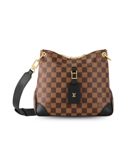Louis Vuitton Odéon PM Bag Damier Ebene Brown For Women 10.2in/26cm N50064