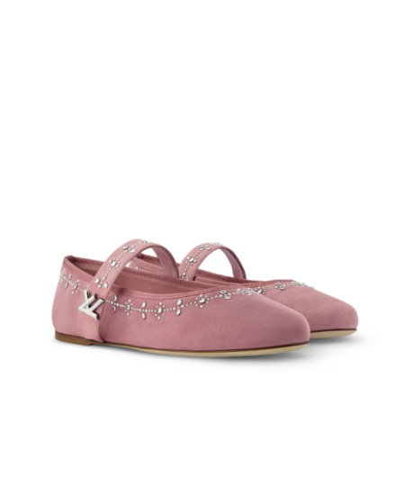 Louis Vuitton Romy Flat Ballerina Vintage Pink For Women 1AICXP