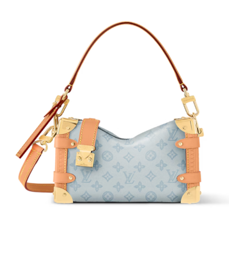 Louis Vuitton Side Trunk MM Monogram Origine Bleu Courrier For Women 9.4in/24cm M27891