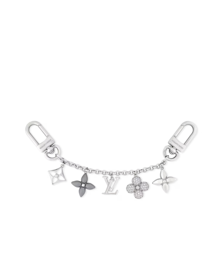 Louis Vuitton Spring Street Strass Chain Bag Charm Silver Hardware For Women M03212