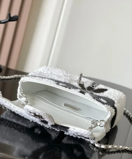 Alternative view of Chanel Sequin Bow Mini Flap Bag White For Women 7.9in/20cm