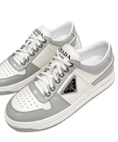 Prada Downtown Sneakers Grey For Women 1.2 in/ 3 cm