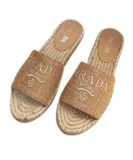 Prada Fabric Espadrilles Brown For Women