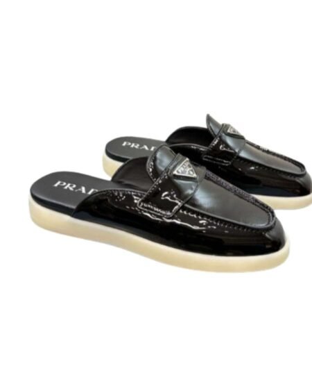 Prada Brushed Sabots Black For Women