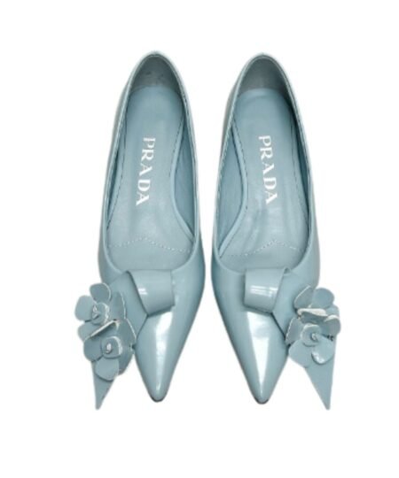 Prada Patent Pumps Jade Green For Women