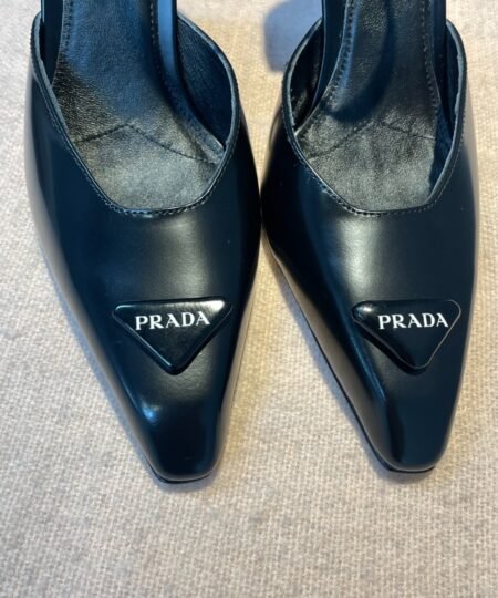 Alternative view of Prada Brushed Pumps Black For Women 3.7 in/ 9.5cm 1I982M_055_F0002_F_A095