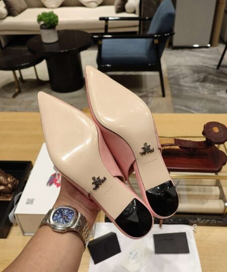 Alternative view of Prada Slingback Spike Pumps Pink For Women