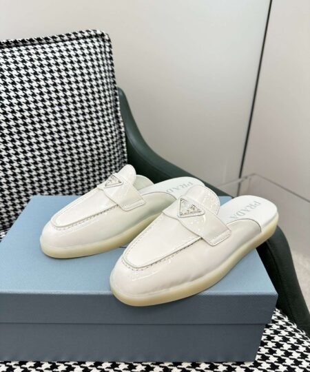 Alternative view of Prada Brushed Sabots White For Women