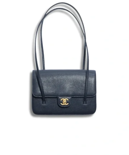 Chanel Small Flap Bag Dark Blue For Women 22cm/8.7in - AS6130-B23483-U2366