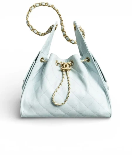 Chanel 25 Small Handbag Light Blue For Women 10.2in/26cm AS5293-B20304-U2367