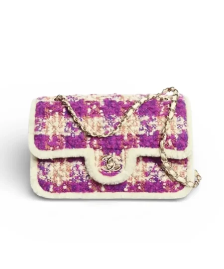 Chanel Large Flap Bag Gold-Tone Metal Fuchsia Pink For Women 26.5cm/10.4in - AS5686-B21399-U3545