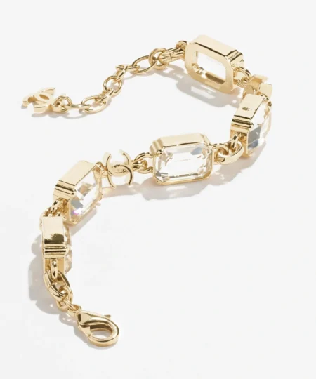 Alternative view of Chanel Golden & Crystal Bracelet For Women - ABH285-B23686-U8104