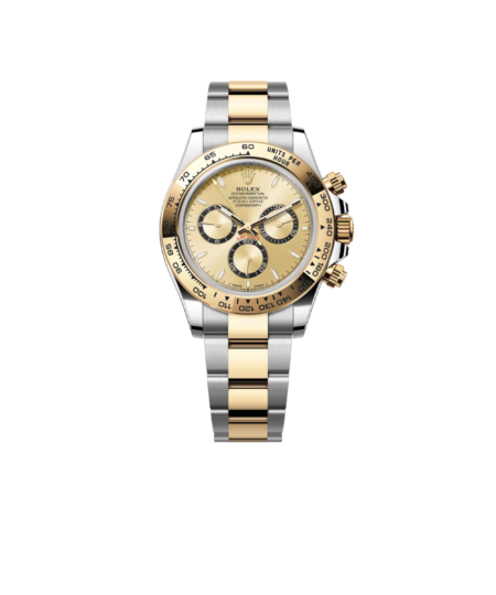 Rolex Cosmograph Daytona 40 Watch Silver/Gold Toned Yellow Dial 40mm For Men 126503-0004