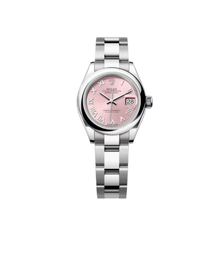 Rolex Lady-Datejust Watch Silver Toned Pink Dial 28mm For Women 279384RBR-0014