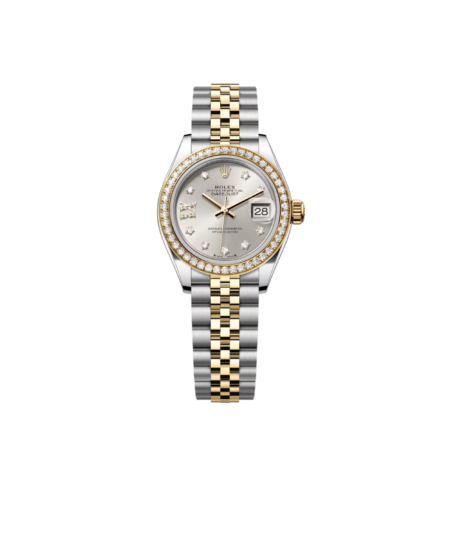Rolex Lady-Datejust Watch Silver/Gold Toned Silver Dial 28mm For Women 279383RBR-0003