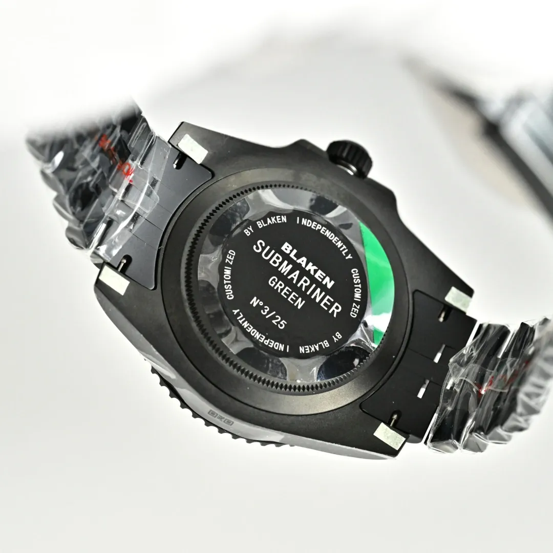 Rolex Blaken Daytona Submariner Watch Pink Dial And Pink Bezel Edition 40mm - Image 10