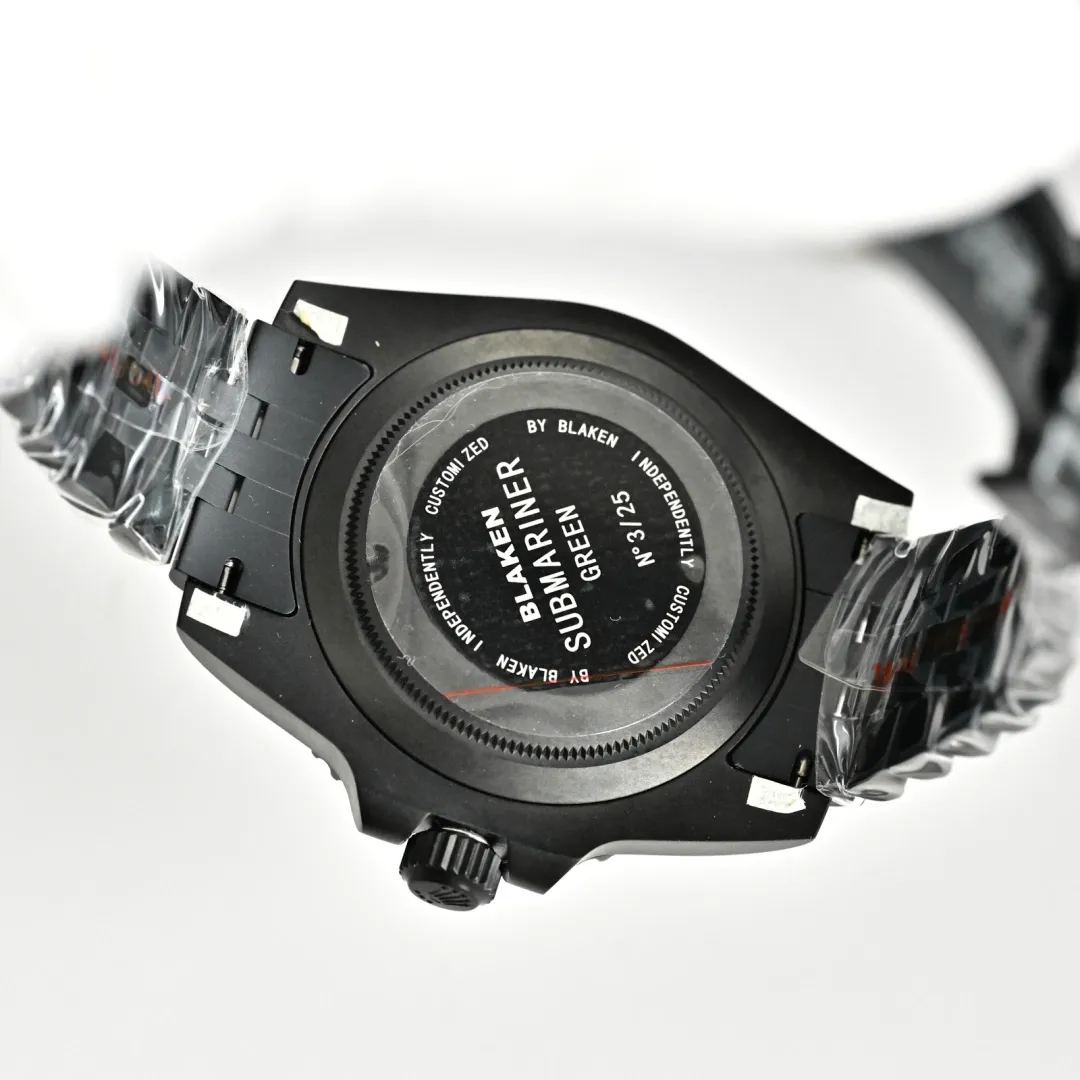 Rolex Blaken Daytona Submariner Watch Blue Dial & Blue Bezel Edition 40mm For Men - Image 10