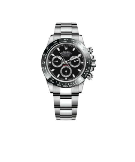 Rolex Cosmograph Daytona 40 Watch Silver Toned Black Dial 40mm For Men 126500LN-0002