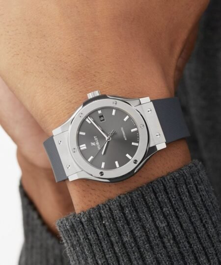 Alternative view of Hublot Classic Fusion Watch Racing Grey Strap Grey Dial 42mm For Men 542.NX.7071.RX