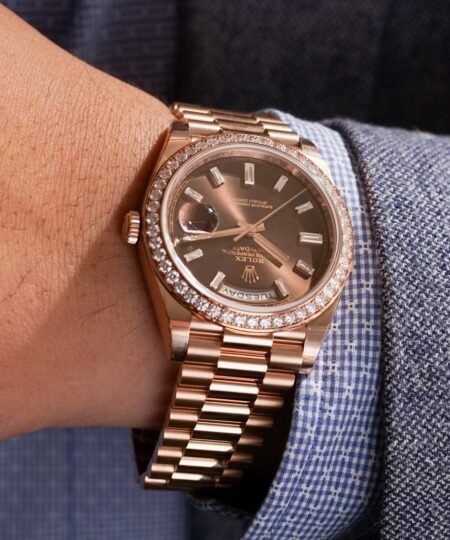 Alternative view of Rolex Day-Date 40 Watch Rose Gold Toned Chocolate Dial 40mm For Men 228345RBR-0006