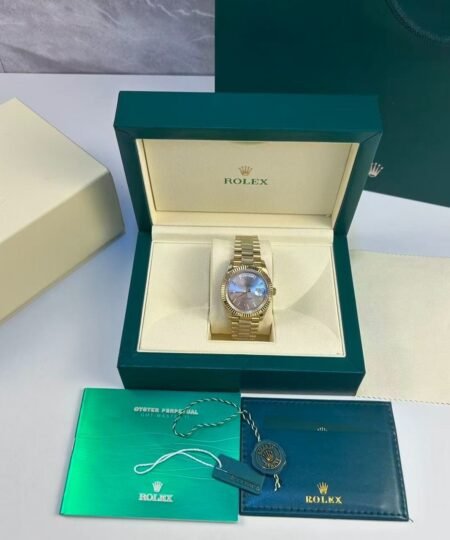 Alternative view of Rolex Day-Date 36 Watch Gold Toned Silver Dial 36mm For Men