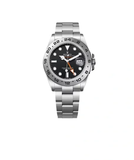 Rolex Explorer II Watch Black Dial Oystersteel 42mm For Men