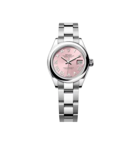 Rolex Lady-Datejust Watch Silver Toned Pink Dial 28mm For Women 279384RBR-0014