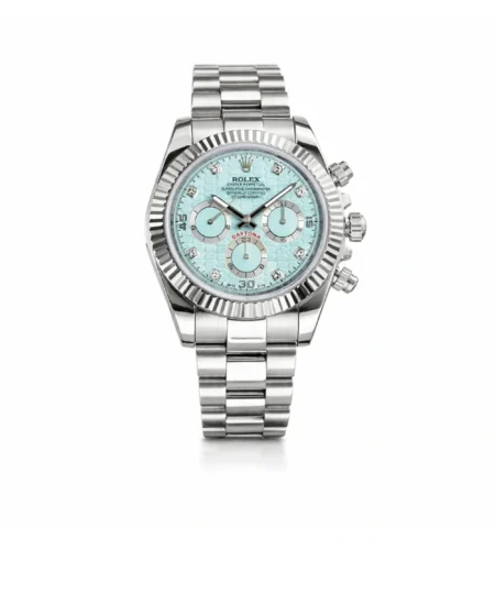 Rolex Rolex Daytona Watch Ice Blue Dial Silver 40mm For Women