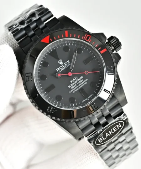 Alternative view of Rolex Blaken Daytona Submariner Watch Black 40mm For Men