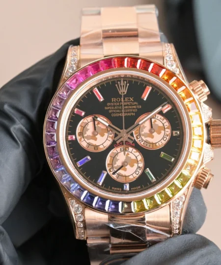 Alternative view of Rolex Daytona Rainbow Watch Everose Gold 40mm For Women