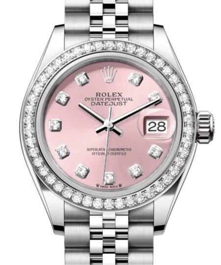 Alternative view of Rolex Lady-Datejust Watch Silver Toned Pink Dial 28mm For Women 279384RBR-0003