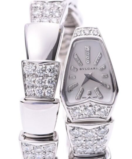 Alternative view of Bvlgari Serpenti Jewelry Watch Silver Toned White Dial 26mm For Women 101787