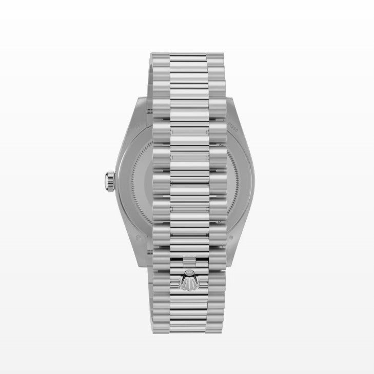 Rolex Day-Date 40 Watch Silver Toned Ice Blue Dial 40mm For Men 228396TBR-0019 - Image 3