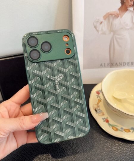 Goyard Iphone Case Green