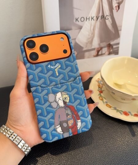 Goyard Iphone Case Blue