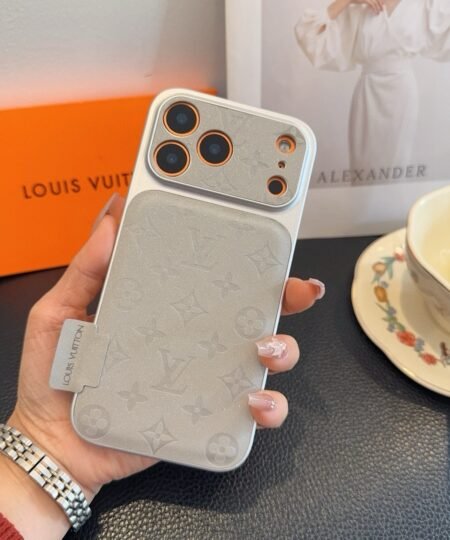Louis Vuitton Iphone Case Light Gray