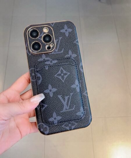 Louis Vuitton Monogram Iphone Case Black