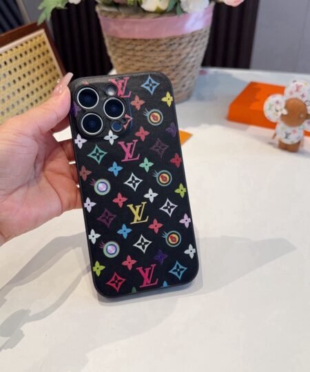 Louis Vuitton Murakami Iphone Case Black