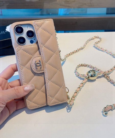 Chanel Iphone Case Light Beige