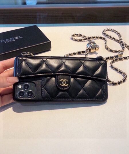 Chanel Iphone Case Black
