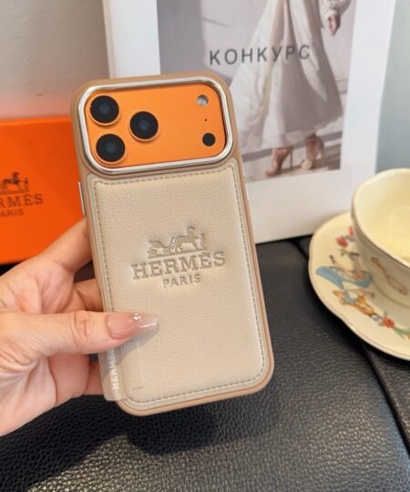 Hermes Iphone Case Light Beige