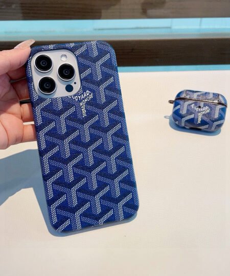 Goyard Iphone Case Blue