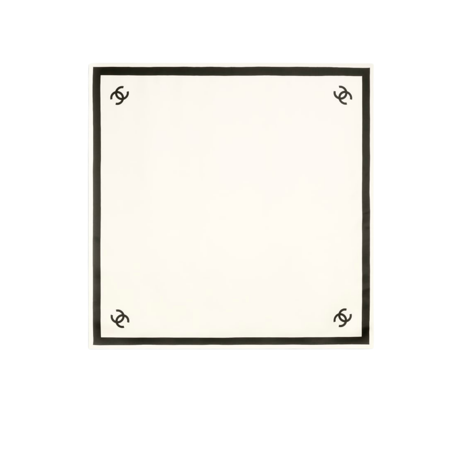 Chanel Square Scarf Ecru/ Black For Women AAB938-B24346-UA149