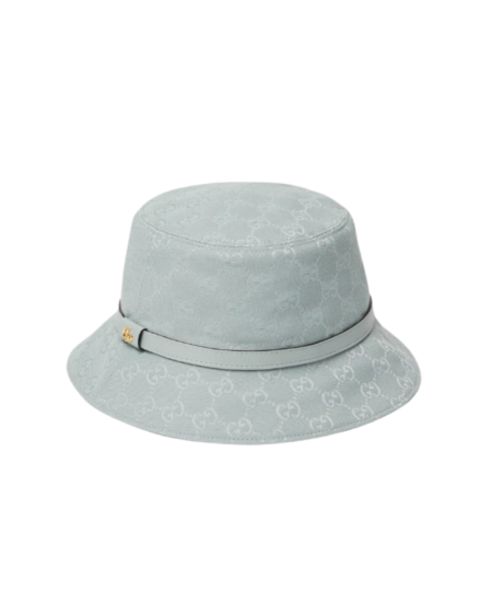 Gucci GG Canvas Bucket Hat Icy Blue For Women 847739 3HBAO 1862