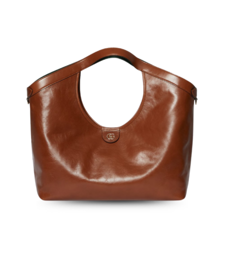 Gucci Giglio Large Tote Bag 18.5in/ 47cm Dark Brown Gold Hardware For Women ‎853971 AAF2H 7645